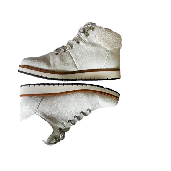 Cliffs by White Mountain Collins White Leather Fur Women's Boots Size 9 M - Picture 11 of 14